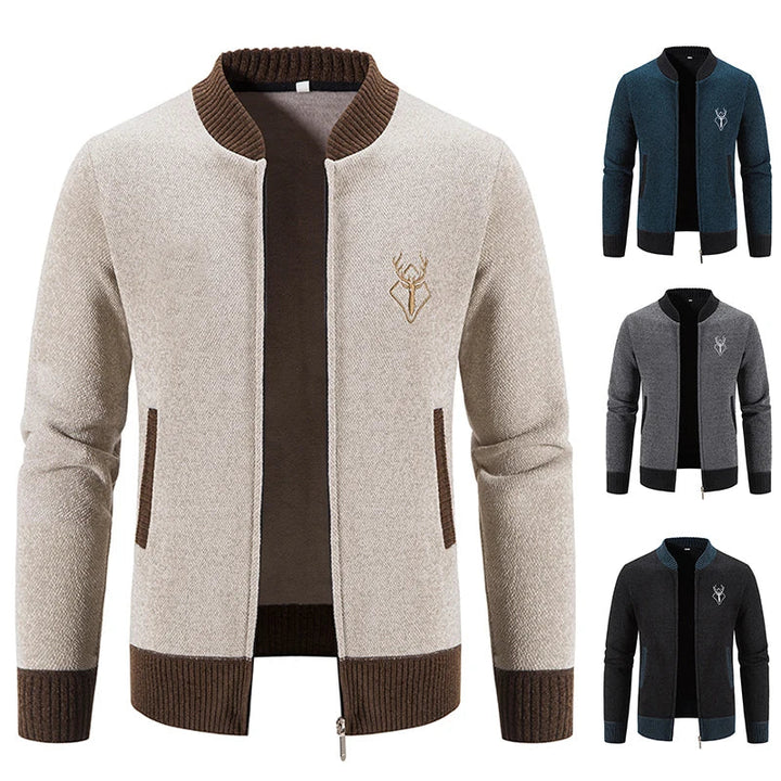 Pieter | Knitted Men's Vest with Autumn Detail
