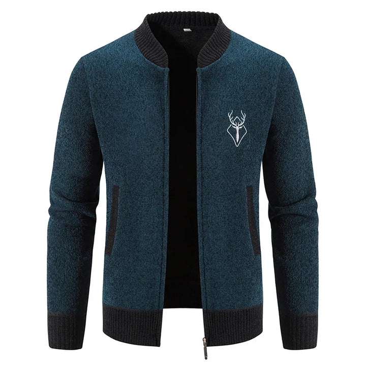 Pieter | Knitted Men's Vest with Autumn Detail