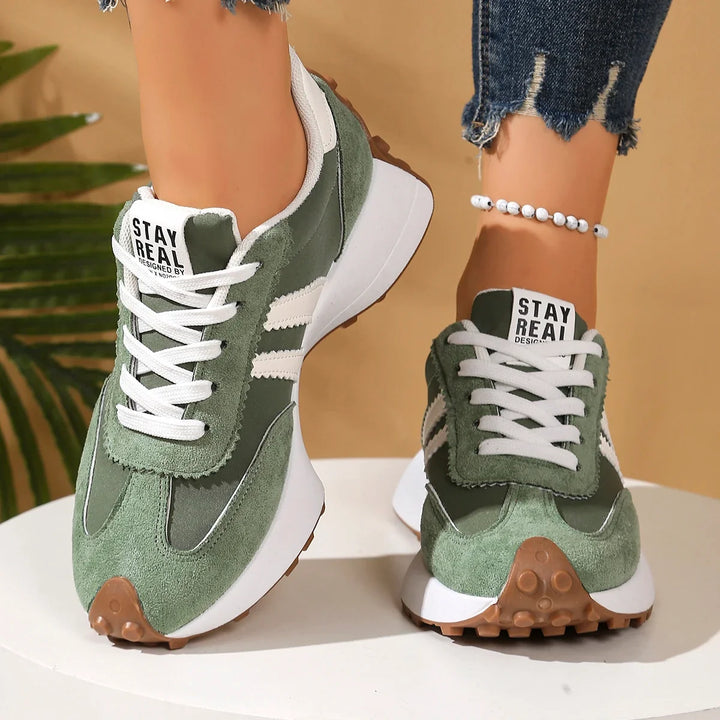 Elodie | Two-Tone Lace-Up Shoes