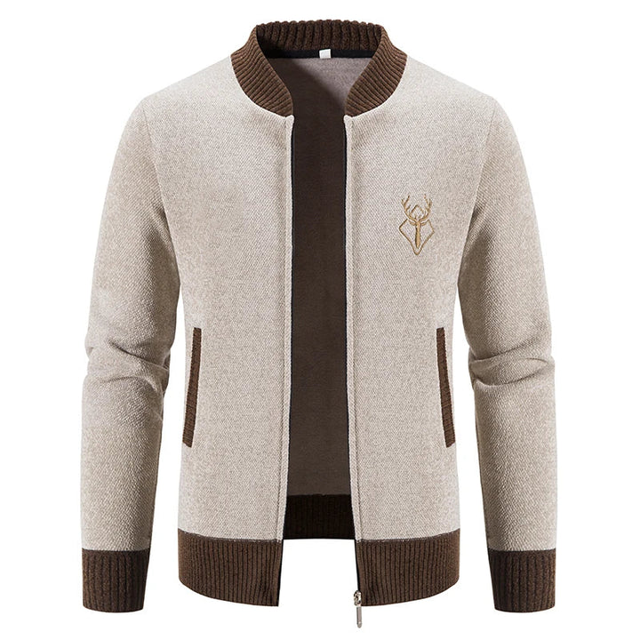 Pieter | Knitted Men's Vest with Autumn Detail