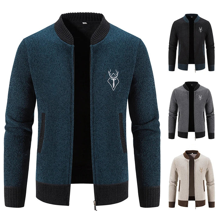 Pieter | Knitted Men's Vest with Autumn Detail