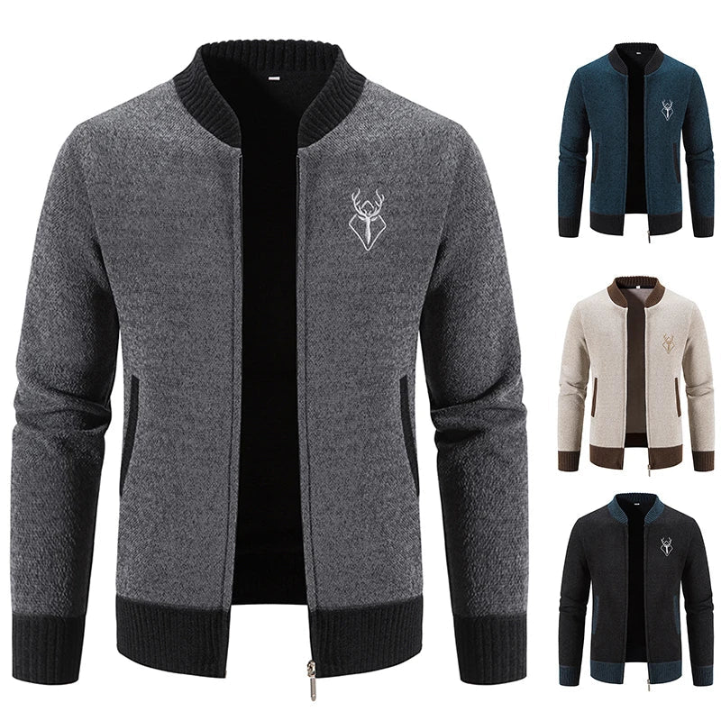 Pieter | Knitted Men's Vest with Autumn Detail