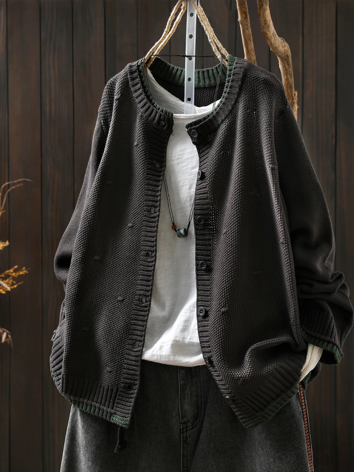LE ISOLDE | TEXTURED CARDIGAN