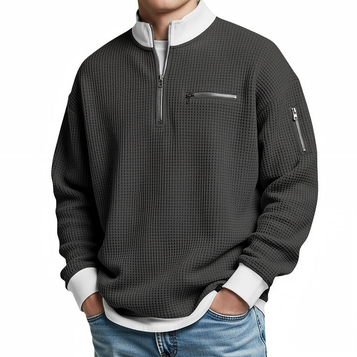 DANIEL - WOVEN JERSEY WITH ZIPPER