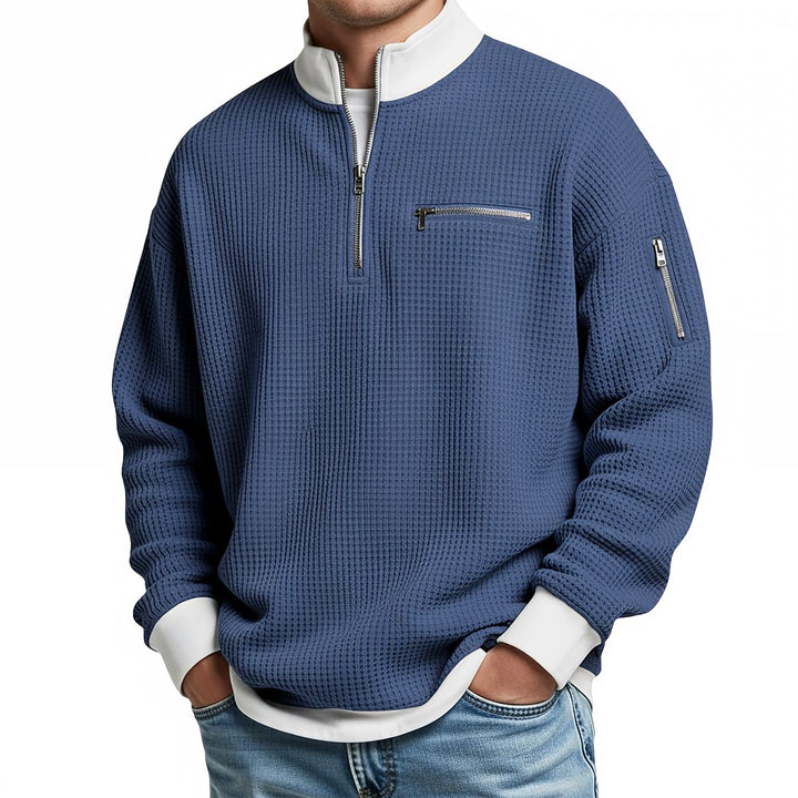 DANIEL - WOVEN JERSEY WITH ZIPPER