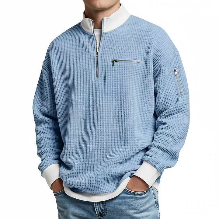 DANIEL - WOVEN JERSEY WITH ZIPPER