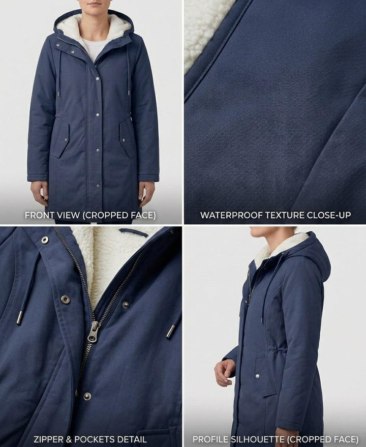 Felicity - Hooded Longline Parka Coat