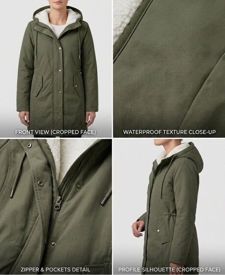 Isla - Hooded Longline Parka Coat