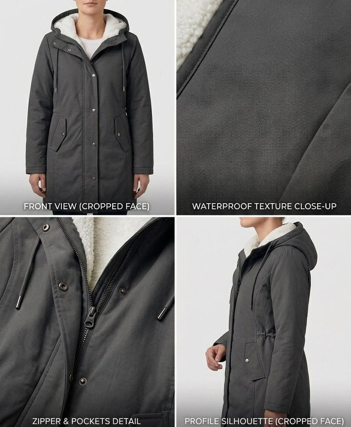 Felicity - Hooded Longline Parka Coat