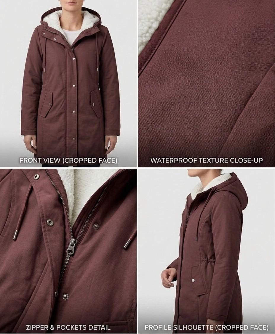 Felicity - Hooded Longline Parka Coat