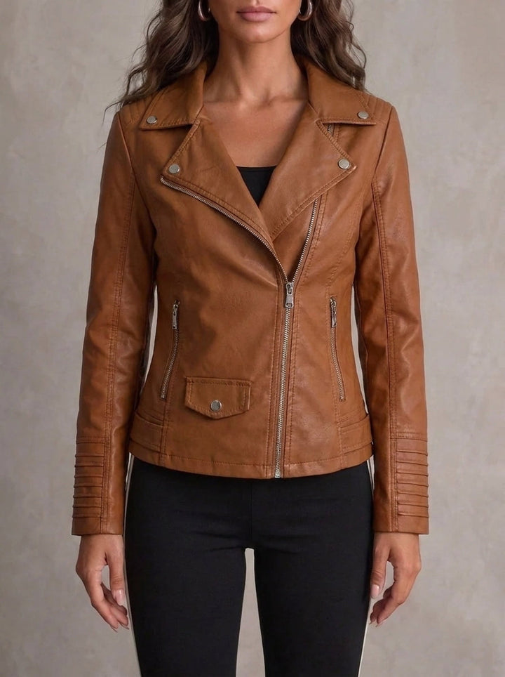 Maria - Durable and Elegant Leather Jacket