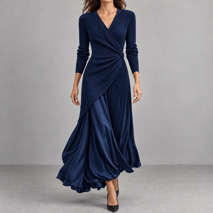 Artemisia | Maxi Dress with Side Knot and Flowing Skirt