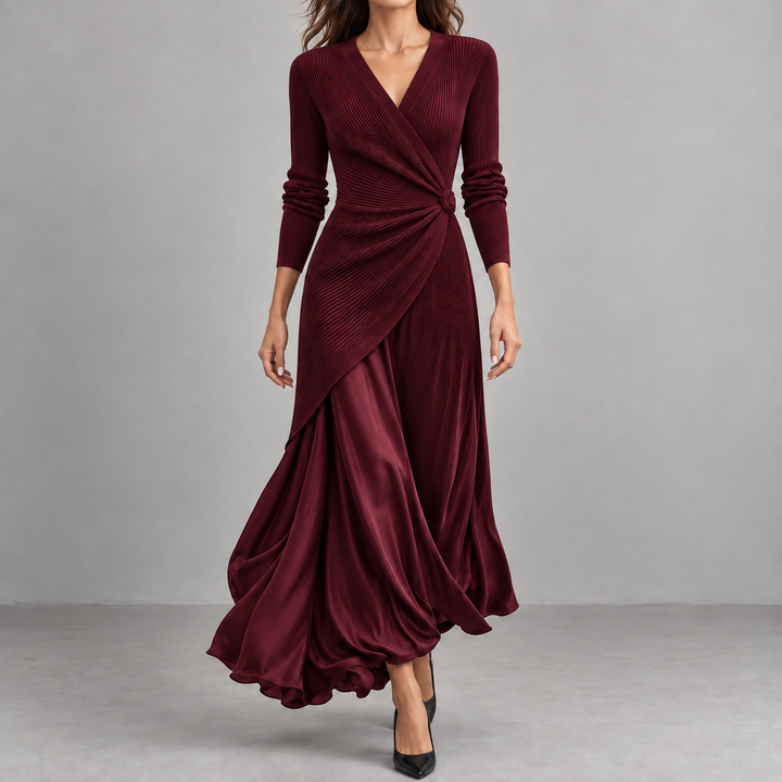 Artemisia | Maxi Dress with Side Knot and Flowing Skirt