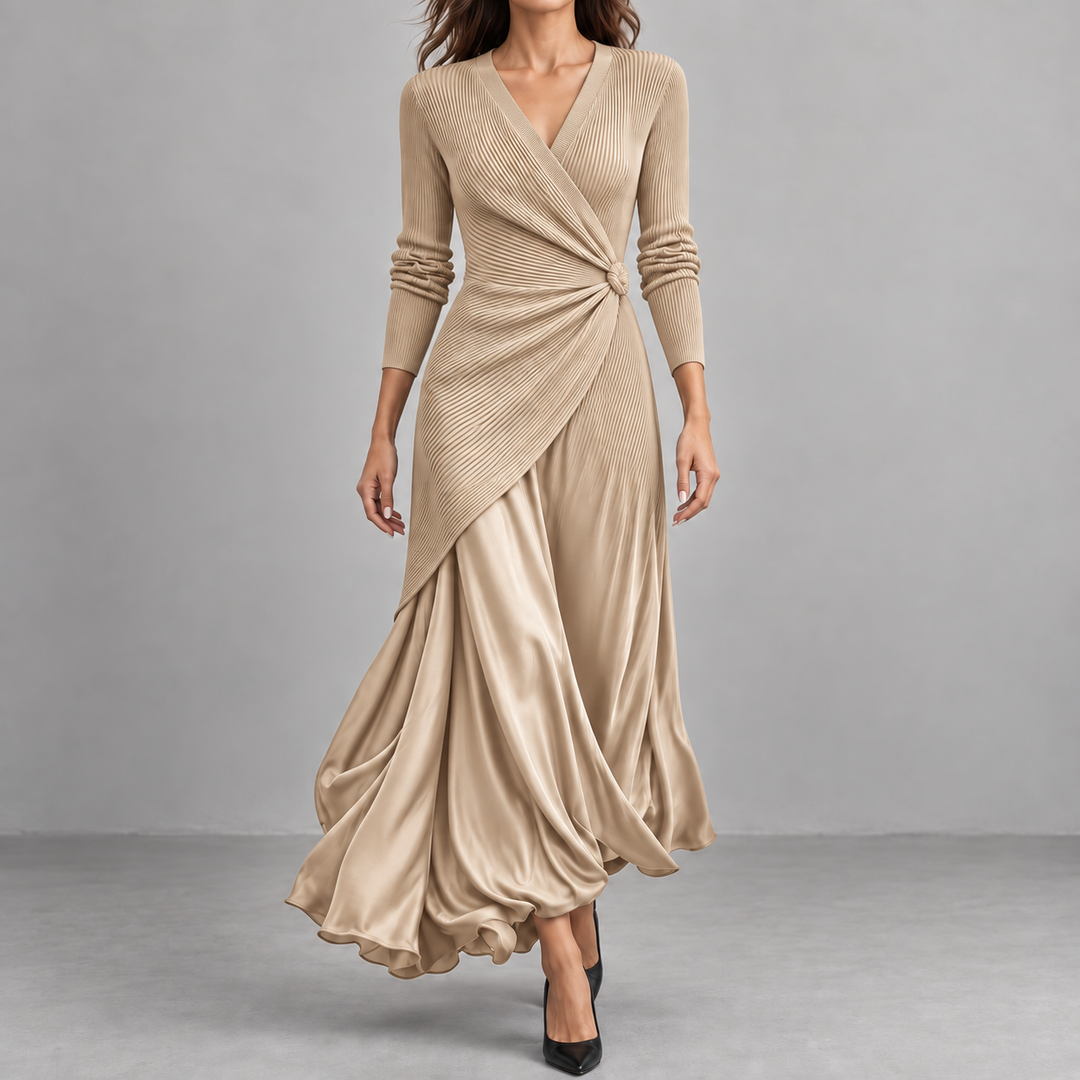 Artemisia | Maxi Dress with Side Knot and Flowing Skirt