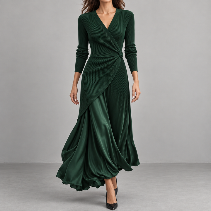 Artemisia | Maxi Dress with Side Knot and Flowing Skirt