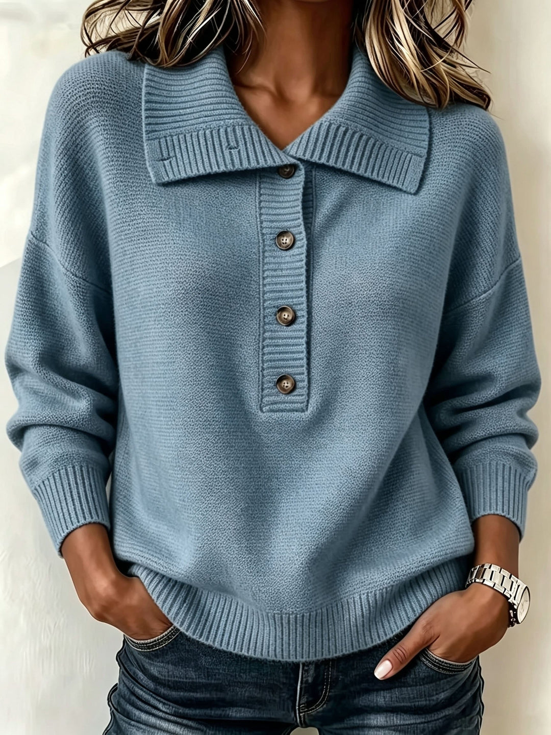 Nicole | Women's Autumn Sweater with Buttons