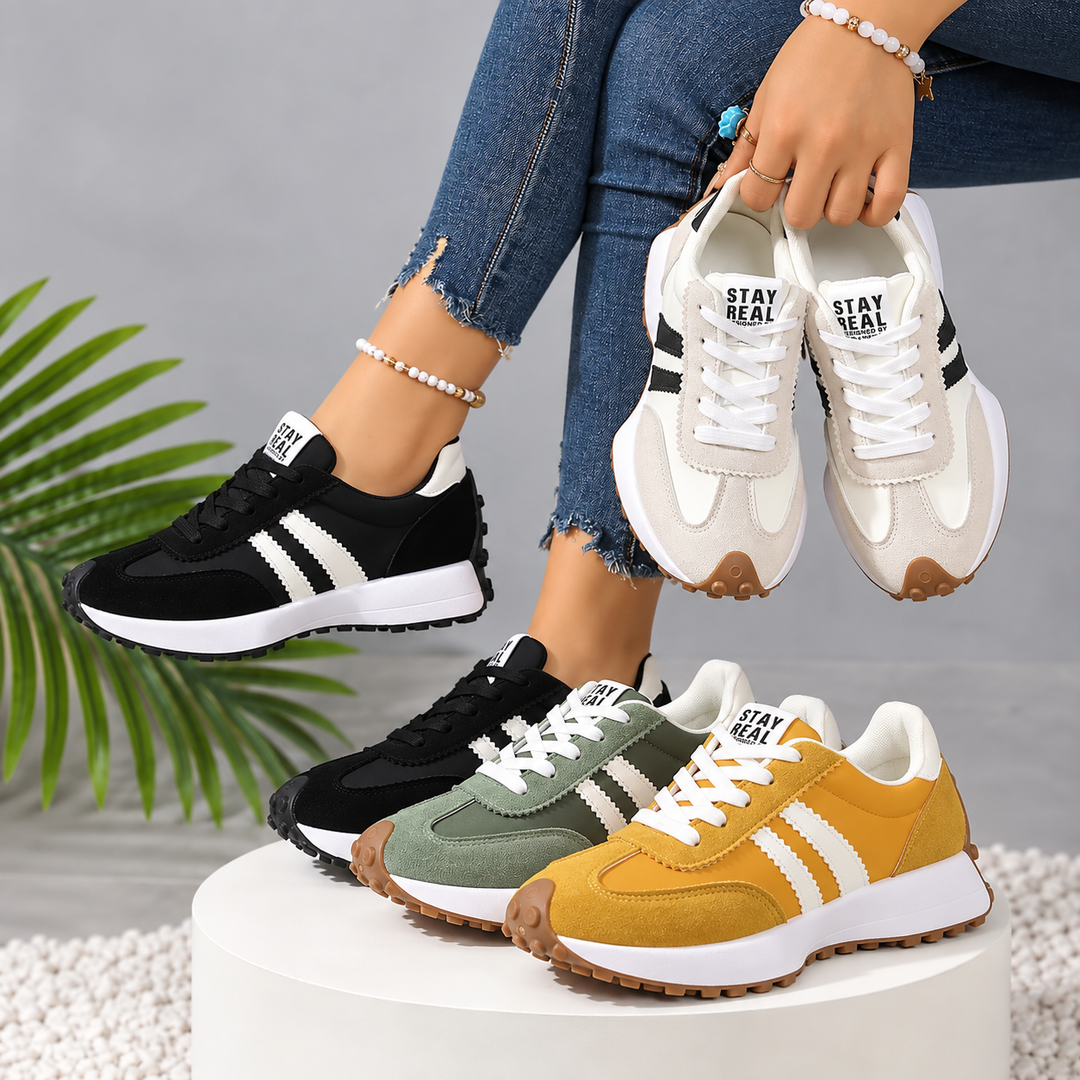 Elodie | Two-Tone Lace-Up Shoes