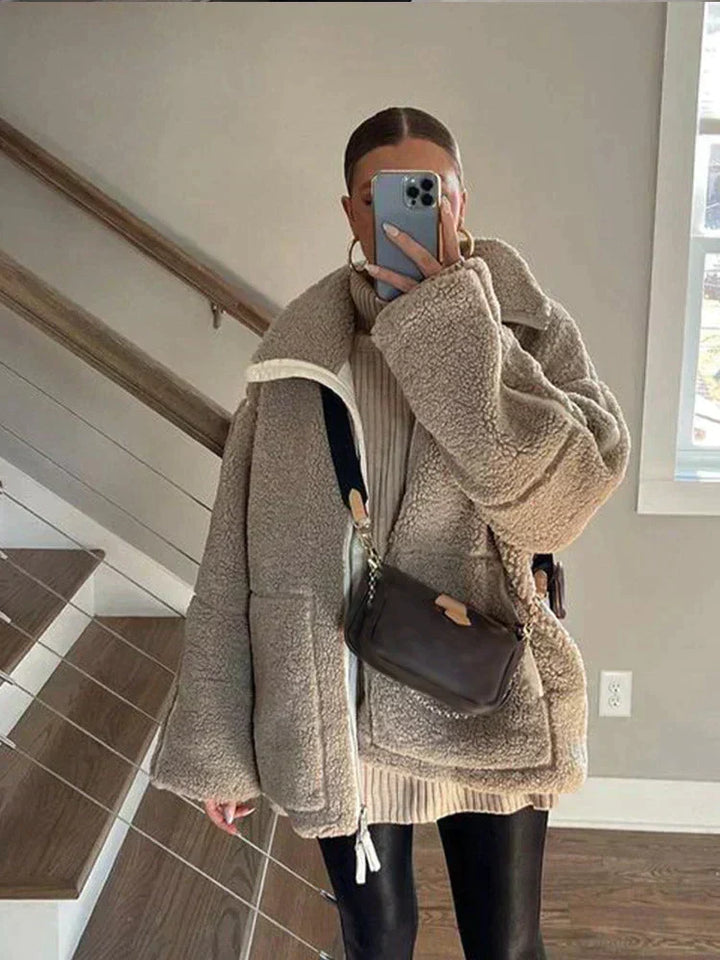 Eloise - Oversized Teddy Zip Jacket