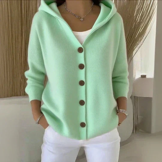 Zoé | Knitted Cardigan with Hood