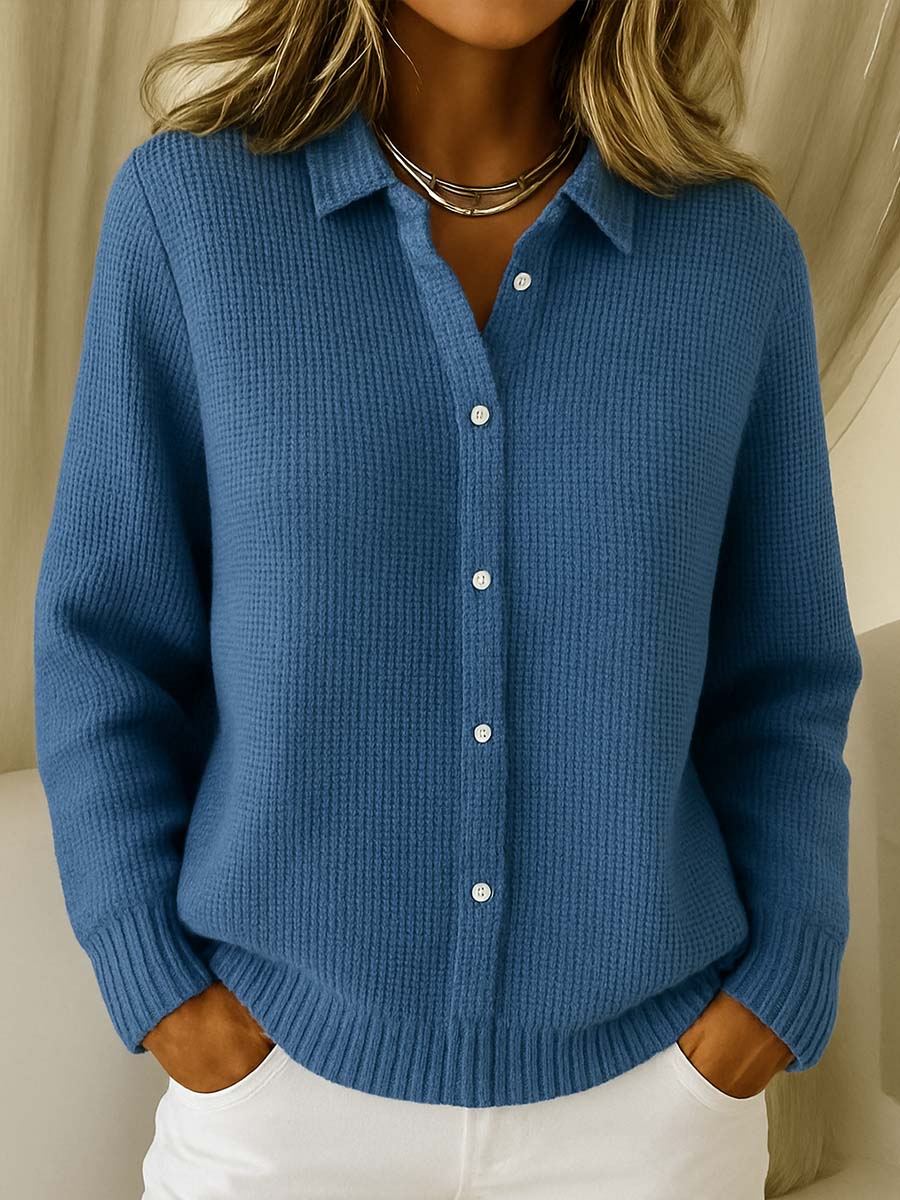 Women's Knitted Cardigan with Buttons