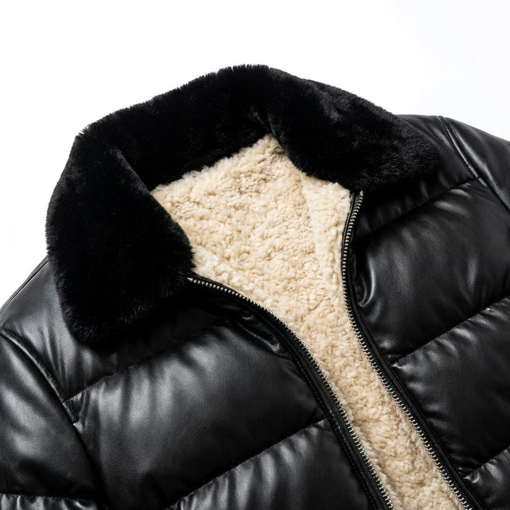 Warm Padded Jacket with Vintage Look