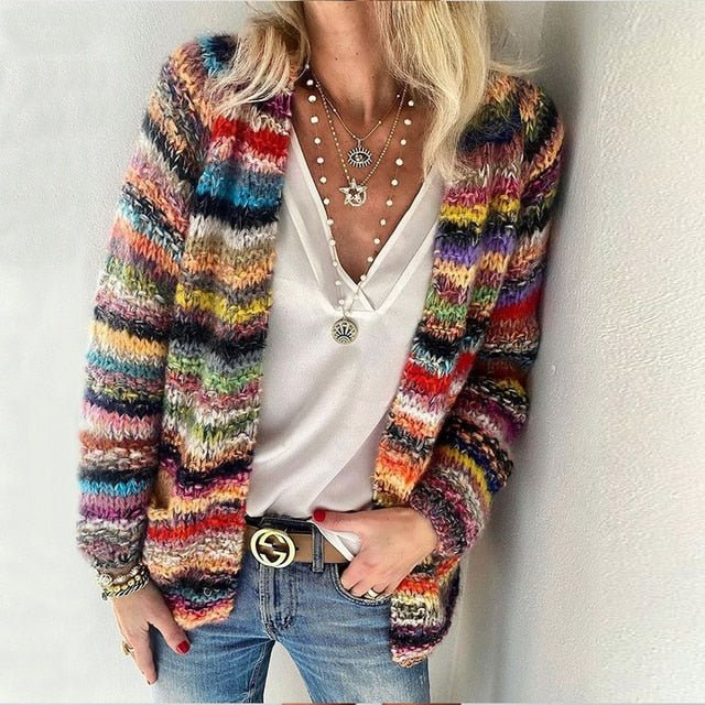 Layla™ - Super Soft and Multicolored Cardigan