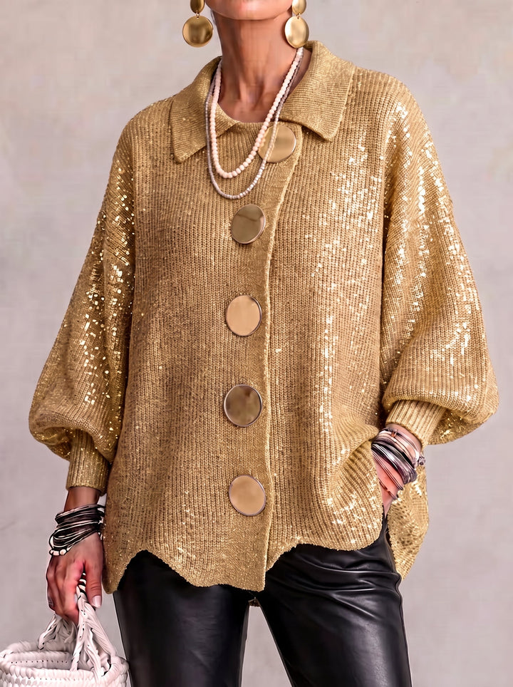 Ardelle™ | Oversized Cardigan with Collar