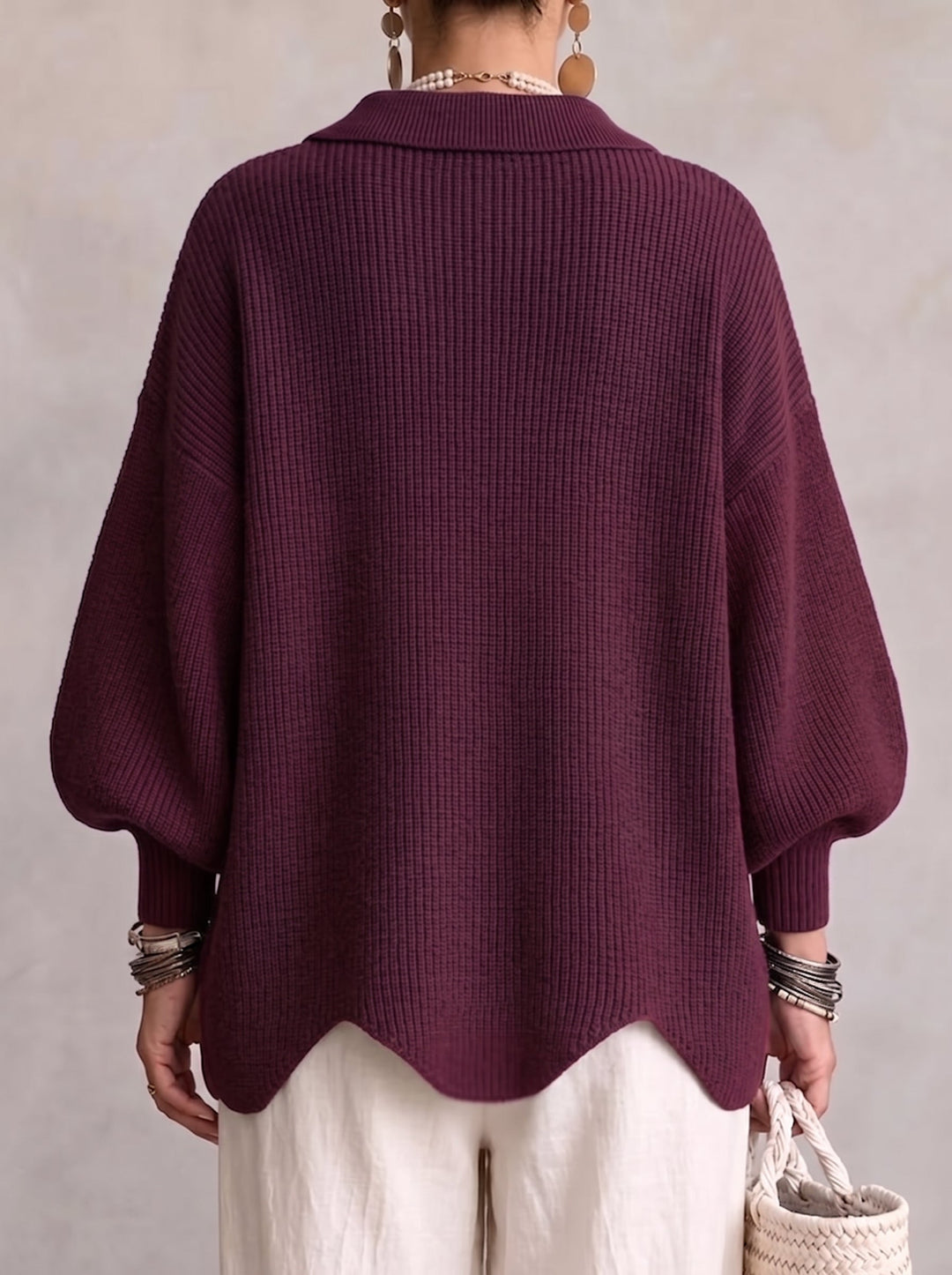 Ardelle™ | Oversized Cardigan with Collar