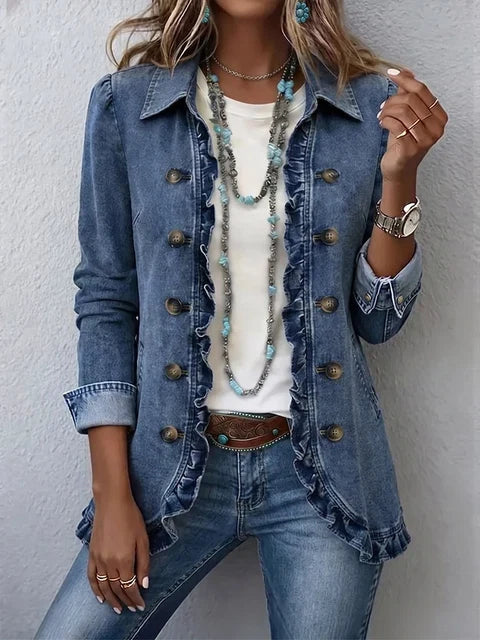 Sienna | Ruffled Button Jacket