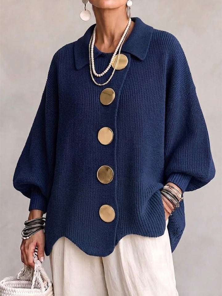 Ardelle™ | Oversized Cardigan with Collar